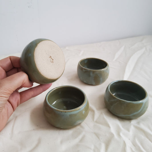 Small green espresso cup
