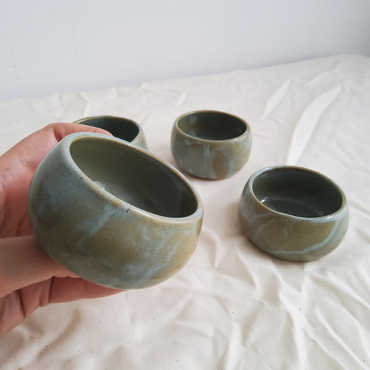 Small green espresso cup