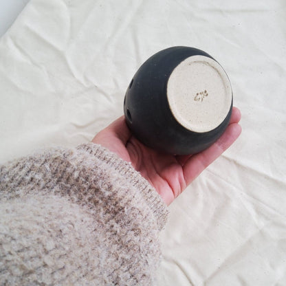 Candle holder black matte