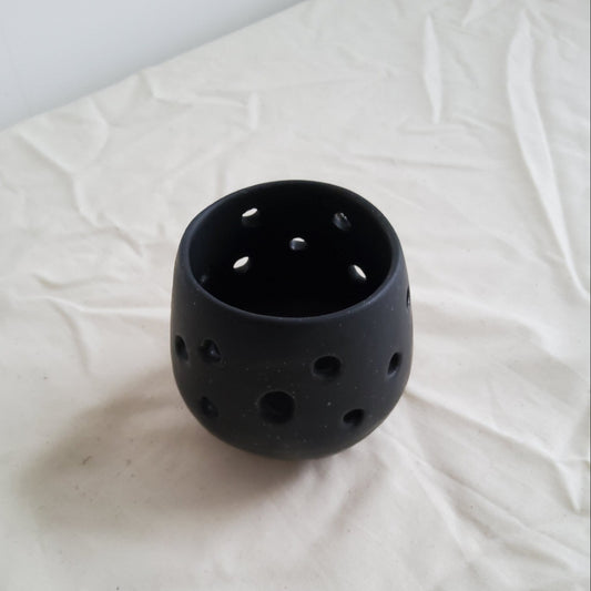 Candle holder black matte